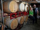 Brewmaster Jenny Talley (pictured with fellow Squatters brewer Jason Stock) won a gold medal at the 2008 Great American Beer Festival for her oak aged Fifth Element beer. Photo: Jesse Anderson