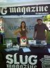 The SLUG Mag booth at the Farmers Market. Photo: Amanda Rock