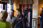 Plaintiffs of the case Paul Katami and Jeff Zarrillo being interviewed at a media meet and greet. Photo: Logan Sorenson / LmSorenson.Net