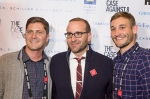 Human Rights Campaign President Chad Griffin (middle) posing for photos with Ben Cotner and Ryan White, directors of the film The Case against 8. Photo: Logan Sorenson / LmSorenson.Net