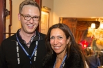 Brooks Barnes of the New York Times and Lana Ivy from HBO. Photo: Logan Sorenson / LmSorenson.Net