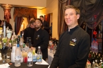 Bartenders Peter Kaney (R) and Zaied Nasir (L) serving drinks to guests at the Sundance Gay Wedding Reception. Photo: Logan Sorenson / LmSorenson.Net