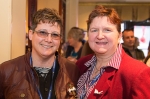 Newlywed couple Terri Henry and Penny Kirby at Sundance's Gay Wedding Reception. Photo: Logan Sorenson / LmSorenson.Net