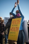 Another theme of the Clean Air Rally was the changing of government from a people controlled government to an industry controlled government. Photo: Garrett Allen Photography