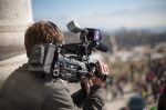 Media coverage of all degrees were there to cover this important event. Photo: Garrett Allen Photography