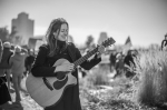 Just like the famous images of hippies with their guitars, protesters brought guitars and small drums, singing songs about change. Photo: Garrett Allen Photography