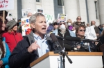 Salt Lake City mayor Ralph Becker spoke at the rally and received enormous support from the crowd. Photo: Garrett Allen Photography