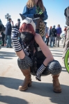 Creative costumes were worn by some goers like Lisa Versteeg. Photo: Garrett Allen Photography