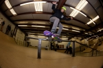 The flat of this rail got heavily sessioned during warmups for the contest. Photo: Matthew Windsor