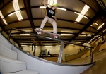 Tanner Oliver, 5050 the rail down the stair set. Photo: Matthew Windsor