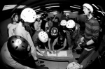 Kids crowded around to sign up for the contest at the last minute. Photo: Matthew Windsor