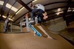 This bank got worked by multiple flip tricks being thrown down all day. Photo: Matthew Windsor