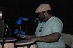 On percussion for The Nth Power, Weedie Braimah. Photo: Martín S Rivero.
