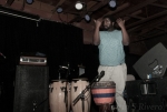Weedie Braimah getting the crowd busy during a percussion solo. Photo: Martín S Rivero
