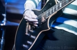 Guitar close up of Becky Black, The Pack A.D. Photo: Martín S Rivero.