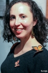 Angela Espinoza connected with Pentz’s themes of lineage and collective memory via Pentz’s personal history of immigrant migration. Photo: John Barkiple