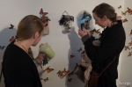 Kelli Tompkins and Brinley Froelich, both with SLUG Magazine, turned out to support the exhibit. “The shrine was really awesome,” Froelich said about "Ithaka 12." “It’s nice to see some up-and-coming Latina artists.” Photo: John Barkiple