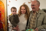 Emiliano charms Monica González and Francisco Pires as they stroll through the gallery. As the gallery director’s mother, her opinion makes perfect sense: “What can I say? He’s my son—he’s wonderful.” Photo: John Barkiple