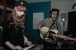 Melody Maglione on keys and Chaz Costello on vocals/bass, together as Fossil Arms. Photo: Martín Rivero