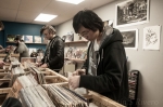 Flipping through some vinyl at Diabolical Records. Photo: Martín Rivero