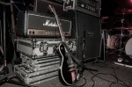 Layers and layers of equipment for a night of metal at Urban Lounge. Photo: Martín Rivero