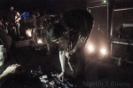 Adjusting the effects, Mike Sullivan Guitarist of Russian Circles. Photo:Martín Rivero