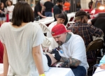 Patrons getting work done ranged from old heads with barely any room to spare, to young people getting some of their first tattoos.Photo: www.matthewwindsorphoto.com