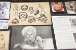 A display showcasing Cindy Ray and some old school traditional art. Photo: www.matthewwindsorphoto.com