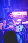 Cilver’s William Tully sings along as he lets loose on the drums. Photo: Garrett Allen
