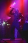 Andrea Ferro of Lacuna Coil opens up and pours himself into their closing performance. Photo: Garrett Allen