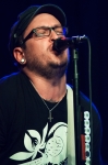 Donald Spence of Versus the World performed vocals and guitar for nearly every band at Friday nights show. Photo: Talyn Sherer