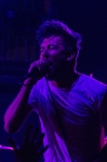 Jason DeVore is drenched in sweat while headbanging on stage with his band Authority Zero. Photo: Talyn Sherer
