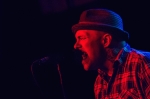 Donning the outfit seen on all their posters, Kris Roe makes a glorious comeback with the original members from The Ataris' So Long, Astoria album. Photo: Talyn Sherer
