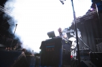 Strange Talk's Gillian Gregory does a DJ set before The Sounds. Photo: Gilbert Cisneros