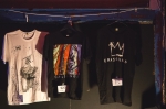 Crash Kings merchandise table, offering some sweet T-Shirt action in many different designs. Photo by: Logan Sorenson / LMSorenson.net