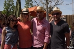 (L – R) Sam, Jen, Birthday Boy Justin and Chase were happy to celebrate along with the Bunny Hop crowd at the Garage. “It’s a great scene. This is the best day of my year so far,” Chase said. Photo by John Barkiple.