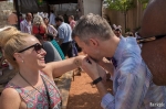 Matt chews on Emiley’s candy bracelet while Casey watches. Photo by John Barkiple.
