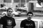 Esau Acosta and Tommy Ramirez chillin' before the show. Photo: Chris Gariety