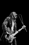 Tyler Osmond sporting a fur coat as he sings the harmonies. Photo: Gilbert Cisneros