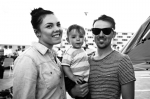 Aubrey and Alexander Bateman brought their son to this year's first Rooftop Concert. Photo: Gilbert Cisneros