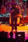 Stephen Marley gets elevated during the performance at The Depot. Photo: Talyn Sherer
