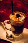 For dessert we get a root beer float filled with Brigham's Brew root beer, fresh vanilla bean ice cream, Chantilly cream and a cherry on top. Photo: Talyn Sherer