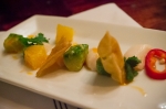 The scallop ceviche offers up some great toppings including avocado, a spicy chile pepper and a mandarin orange. Photo: Talyn Sherer