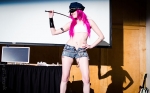 Poison from Final Fight striking a pose during the costume contest. Photo: Matt Brunk (unlifephotography.com)
