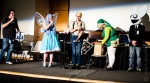 Announcing the overall winner of the costume contest: Emma Morgan with her Atlas cosplay! Jennette Brown as Maya the Siren also won best costume construction, and the Poison costume earned that cosplayer the Crowd Favorite award. Photo: Matt Brunk (unlifephotography.com)