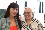 Event host Anne Cummings, and guest Heidi Gress posing for a photo at Studio Elevn. Photo: Logan Sorenson / LmSorenson.net