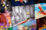 Some of Olivia Jenkins' fanart. Photo: Matt Brunk (unlifephotography.com)