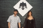 (L-R) Co-owners Chris and Willa Wright pose for a photo in front of the Rye sign outside. Not pictured: Co-owners Will Sartain and Lance Saunders. Photo: Talyn Sherer