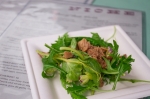 The heirloom salad with lacquered pork from Caffe Niche had one of the most unique flavors that is truly indescribable. Photo: Talyn Sherer