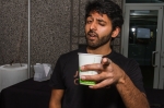 Eric Leckman of Joffee's Coffee gives the camera a wink. Photo: Talyn Sherer